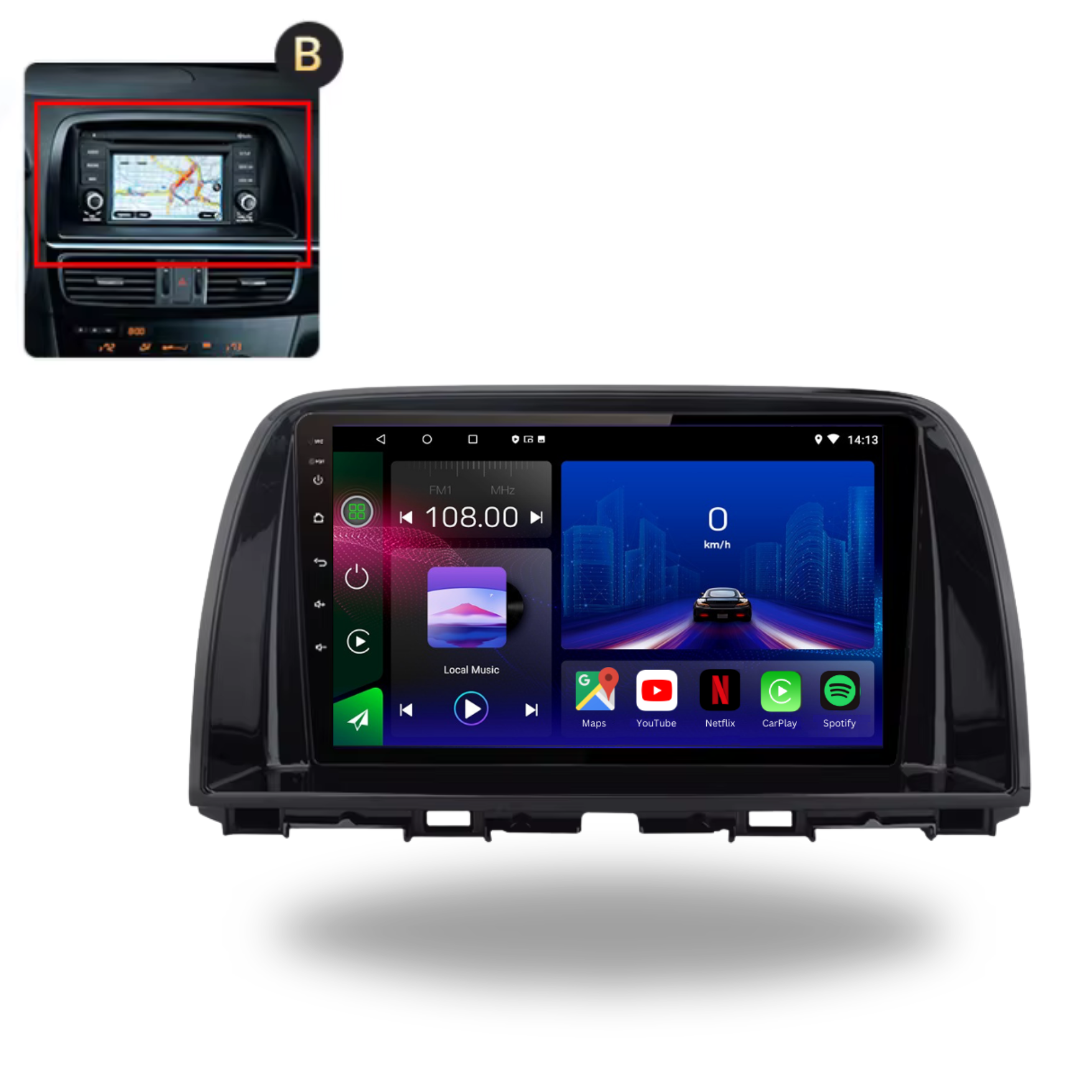 Mazda CX-5 2012-2017 Android 14 Car Stereo Head Unit CarPlay Android Auto - Pluscenter