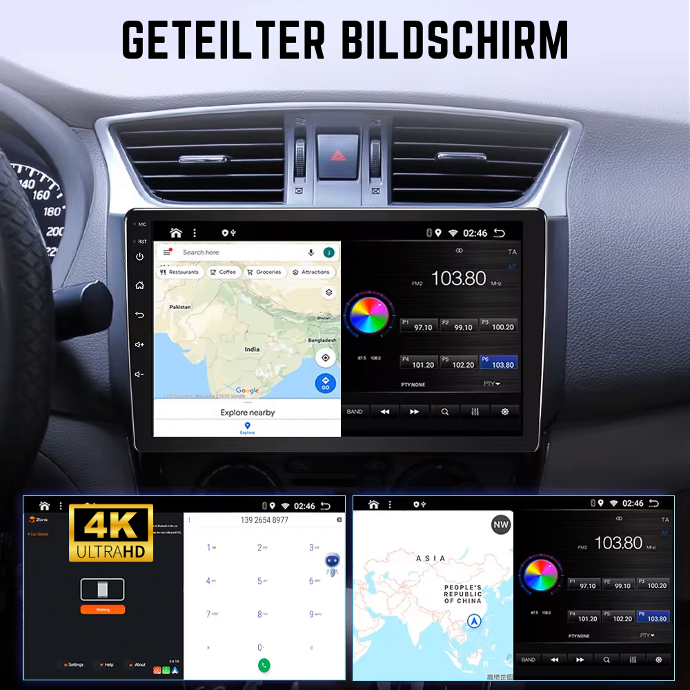 Citroën Jumpy 3 Spacetourer Dispatch | Peugeot Expert 3 | Toyota Proace | Opel Vivaro | Fiat Scudo | 2016-2023 | Android 13 Autoradio | Apple CarPlay | Android Auto - AutoTunes