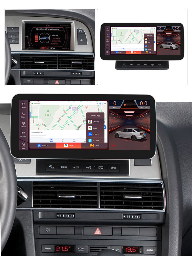 Audi A6 / S6 / RS6 C6 (2005–2011) Android 15 Autoradio mit Apple CarPlay & Android Auto - AutoTunes