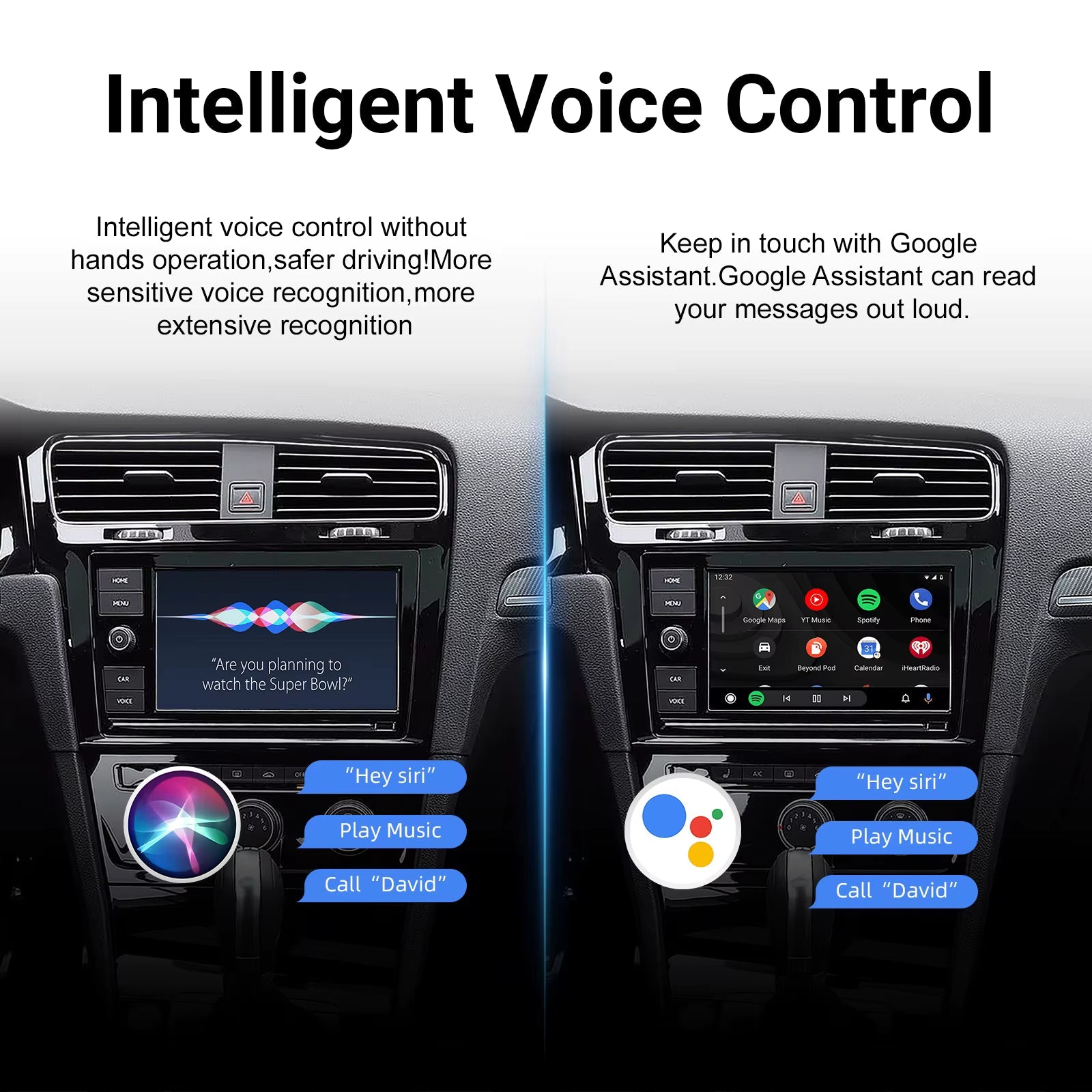 For Volkswagen Seat Skoda Wireless Apple CarPlay Retrofit Android Auto MIB1 & MIB2 - Pluscenter