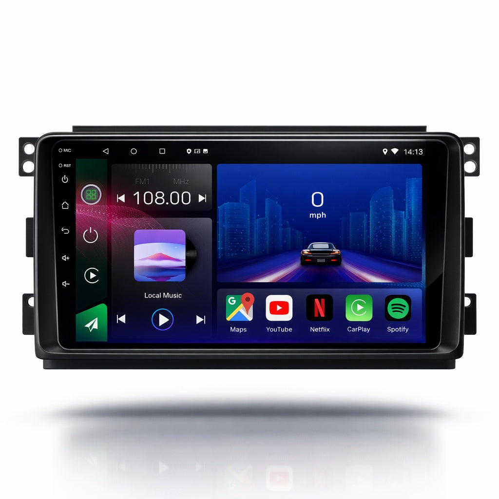 Smart Fortwo 2005-2010 Android 14 Car Stereo Head Unit CarPlay Android Auto - Pluscenter