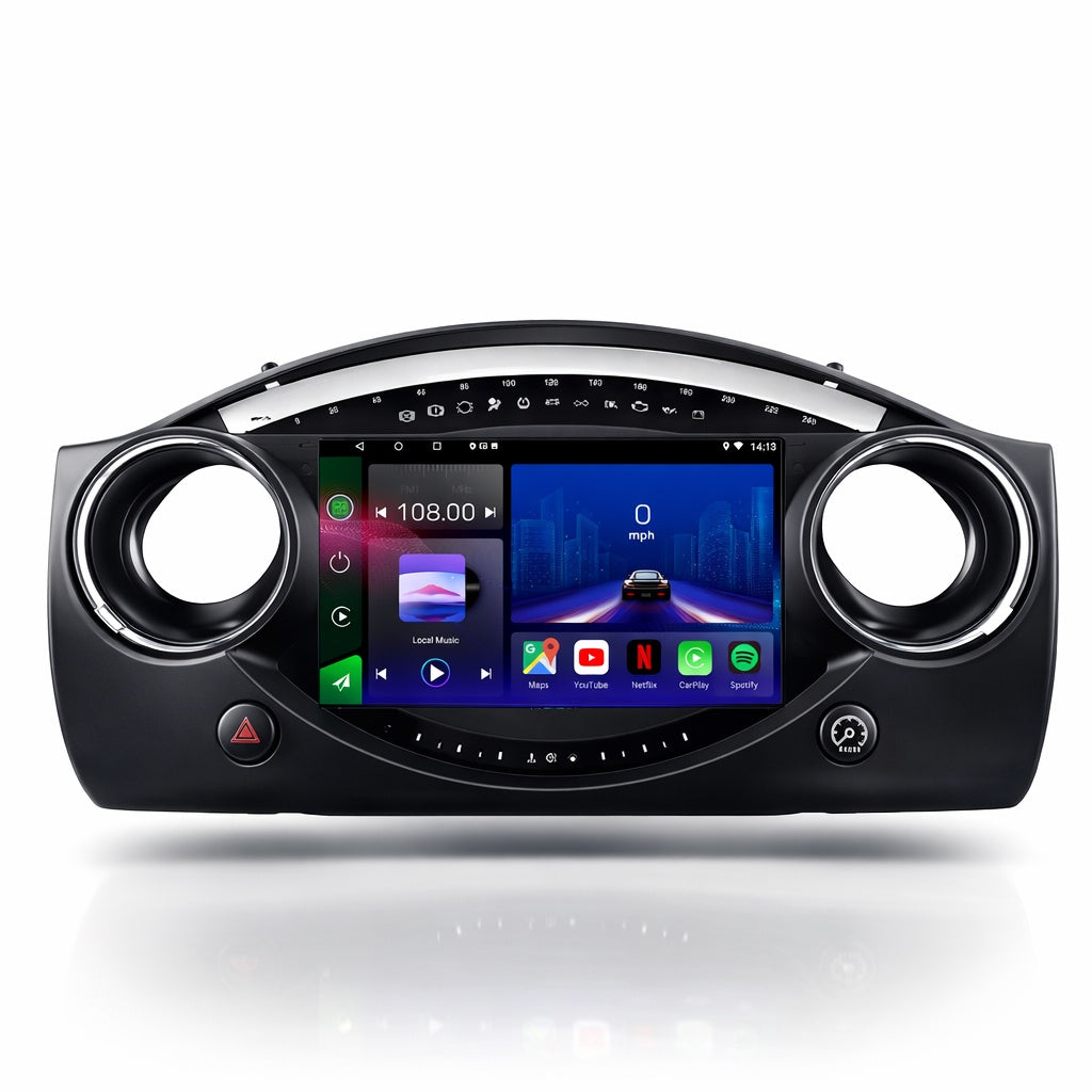 Mini Convertible Cooper Hatch 2002-2008 Android 15 Car Stereo Head Unit | CarPlay & Android Auto - Pluscenter