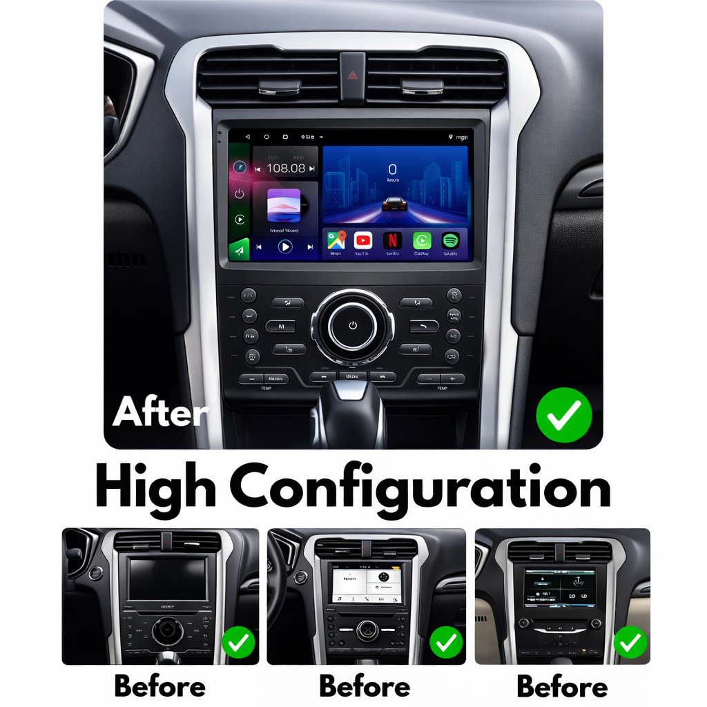 Ford Mondeo MK5 / Fusion (2013–2022) Android 15 Autoradio mit Apple CarPlay & Android Auto
