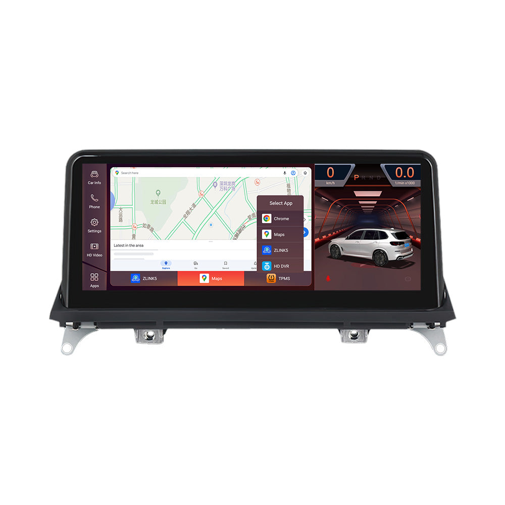 BMW X5 / X6 (2006–2014) E70 E71 Android 15 Autoradio mit Apple CarPlay & Android Auto | CCC CIC kompatibel - AutoTunes