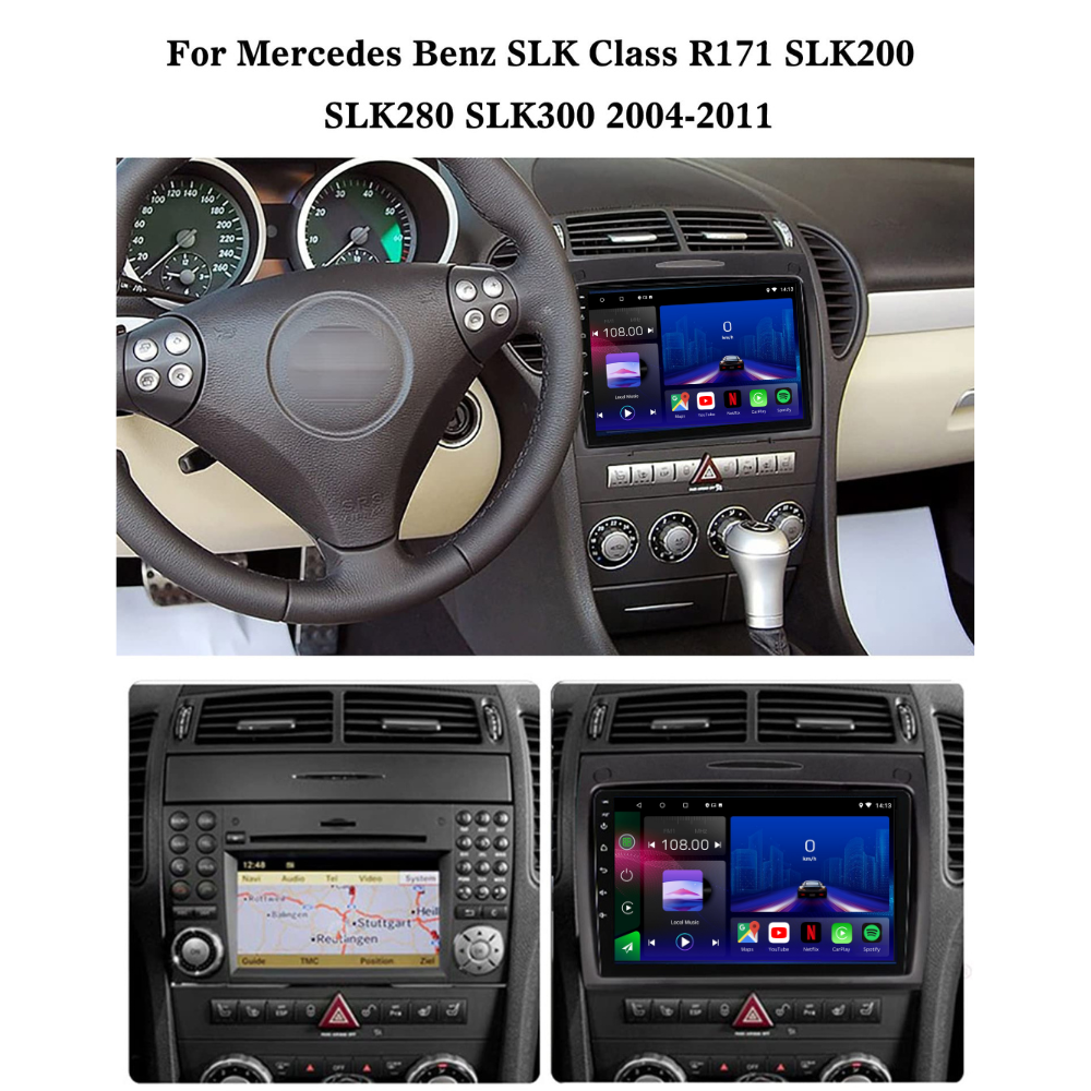 Mercedes | C Class | W204 S204 | 2006-2011 | Android 13 car radio | Apple CarPlay | Android Auto 