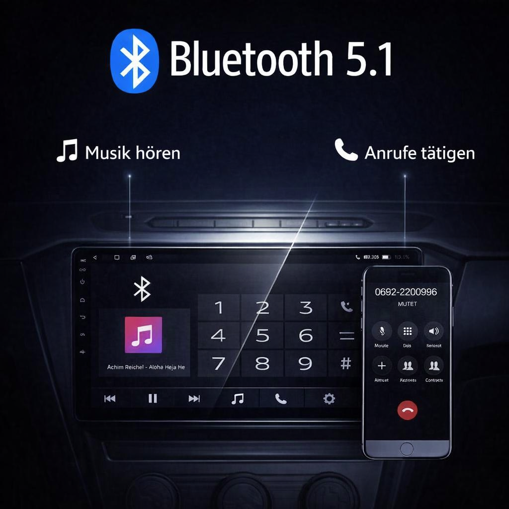 Volkswagen | Transporter T5 | 2003-2010 | Android 13 car radio | Apple CarPlay | Android Auto 