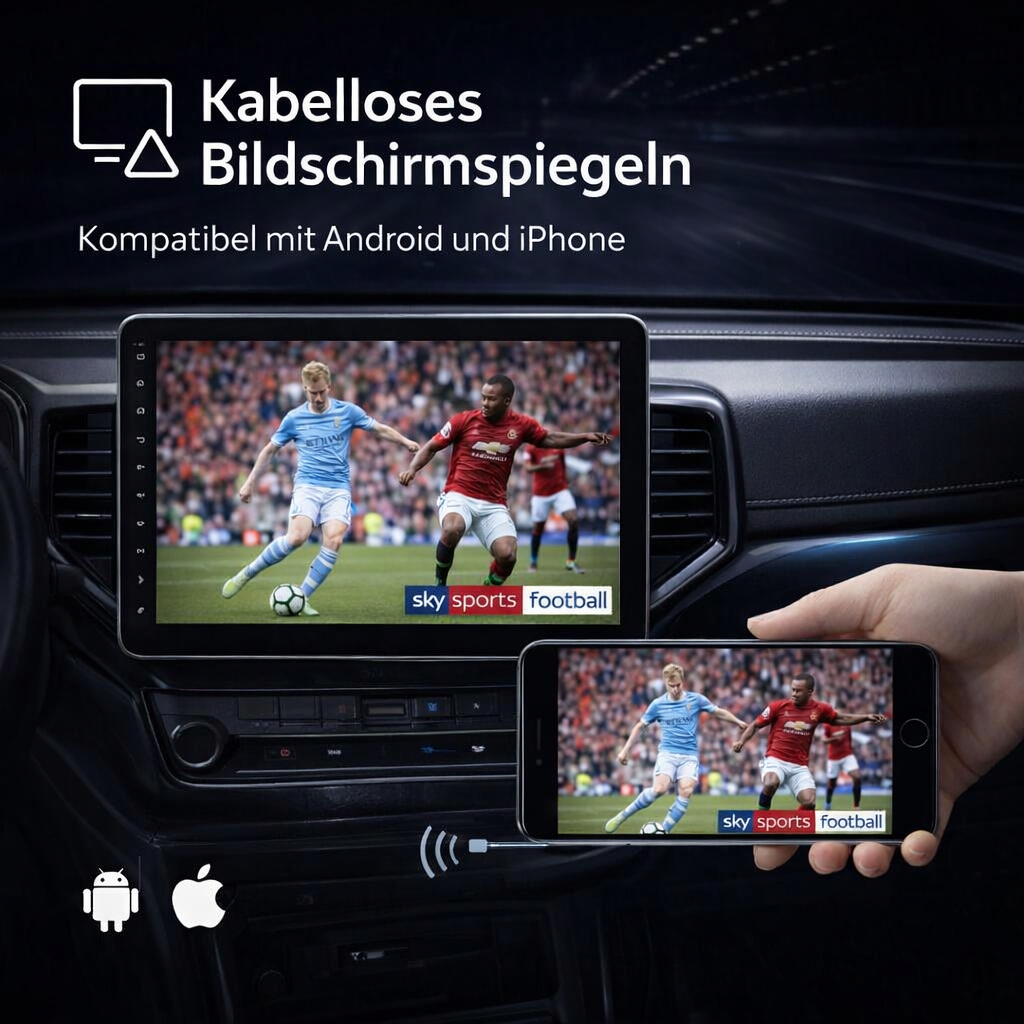 Audi A1 / S1 (2010–2018) Android 15 Autoradio mit Apple CarPlay & Android Auto - AutoTunes
