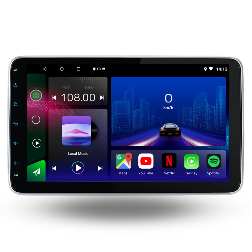 Universal | 10 inch single DIN | Android 13 car radio | Apple CarPlay