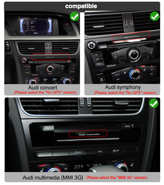 Audi Q5 (2009–2017) Android 15 Autoradio mit Apple CarPlay & Android Auto - AutoTunes