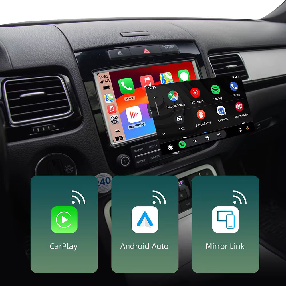 For Volkswagen Touareg Wireless Apple CarPlay Retrofit Android Auto - Pluscenter
