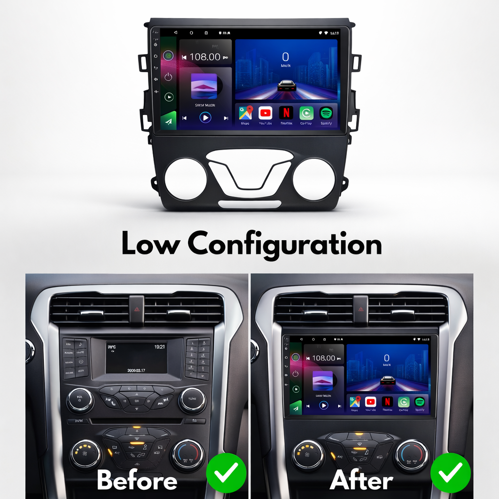 Ford Mondeo MK5 / Fusion (2013–2022) Android 15 Autoradio mit Apple CarPlay & Android Auto