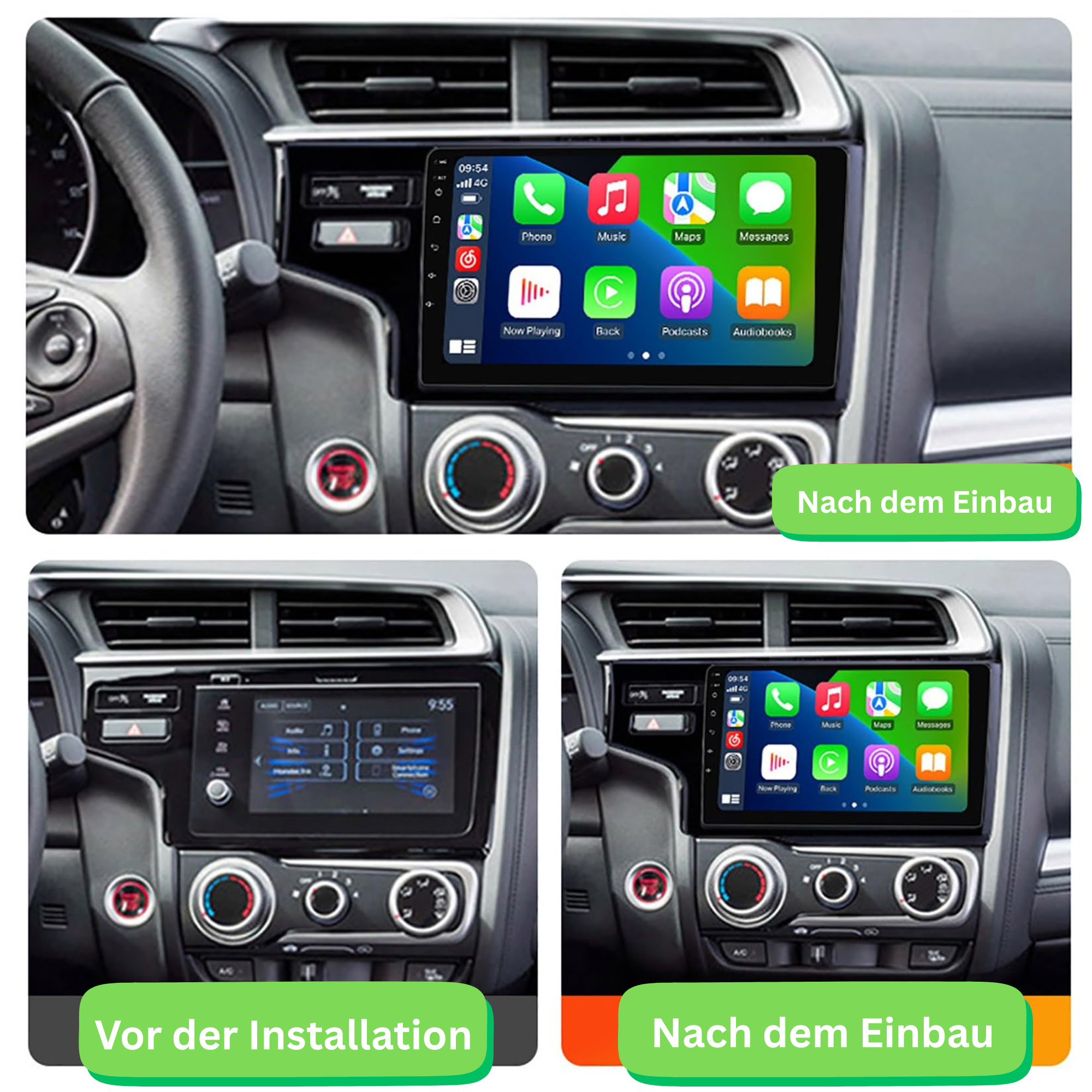 Honda Jazz (2014–2020) Android 15 Autoradio mit Apple CarPlay & Android Auto - AutoTunes