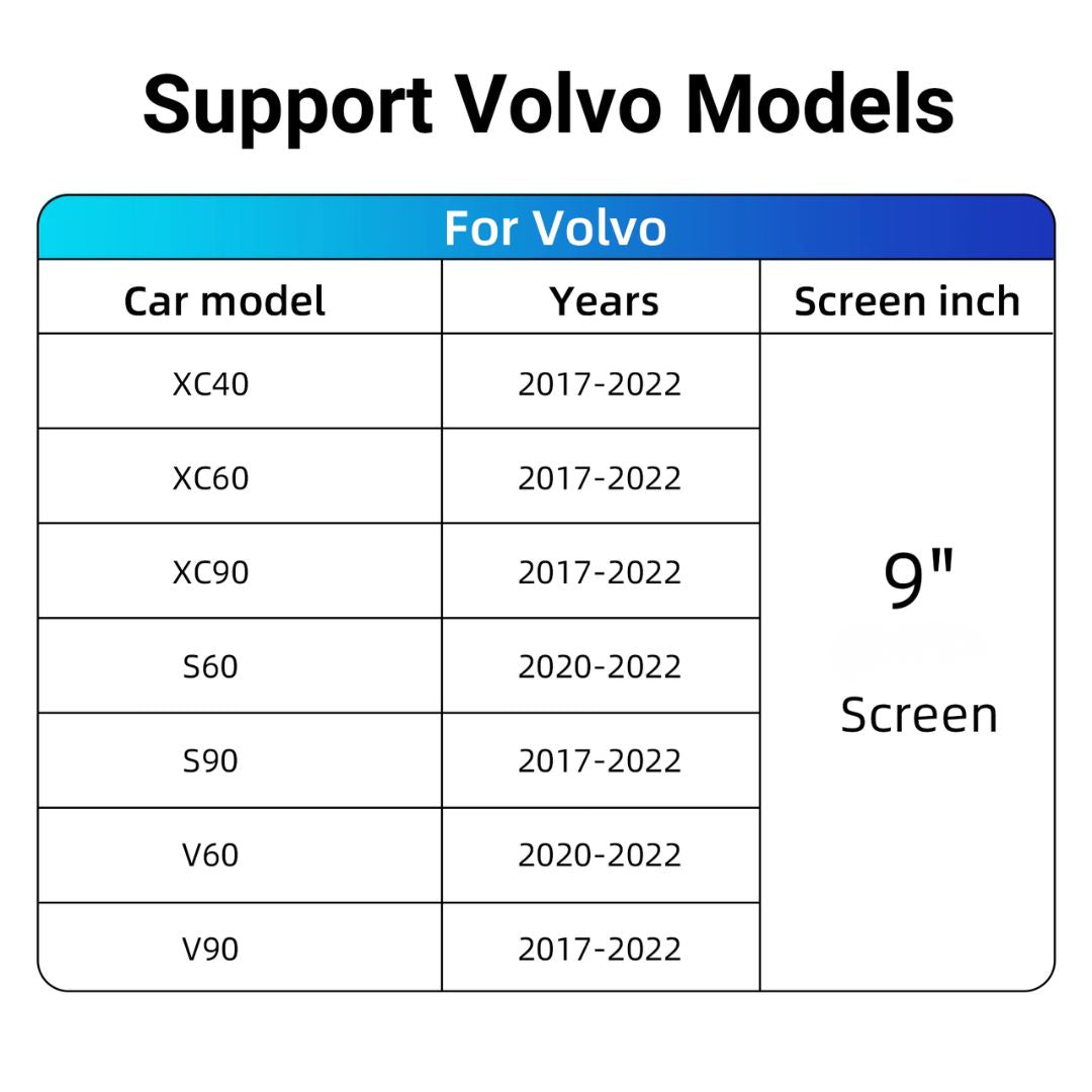 For Volvo Wireless Apple CarPlay Retrofit 2017-2022 Android Auto 9inch Original Screen - Pluscenter